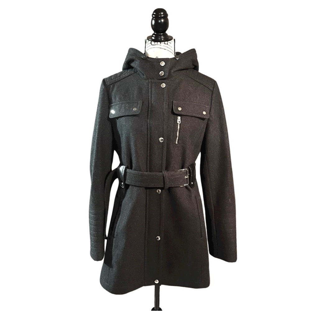 Laundry by Design | Dark Grey Coat with Hood | Size Medium